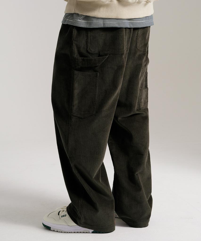 PERSTEP Timber Corduroy Carpenter Pants Khaki Julp4656