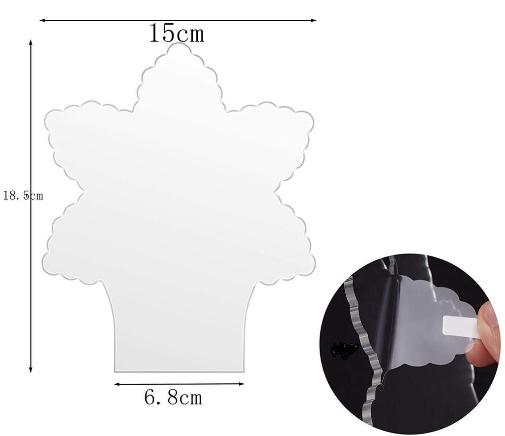 30/15/10/5 шт. Акриловая панель-вывеска, 2 мм прозрачный лист оргстекла, пустая пластина из плексигласа для светодиодной основы, проект DIY, поделка для дисплея