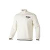Puma Logo Print Stand Collar Long Sleeve Sweatshirt Men Sweatshirt White 681527-87
