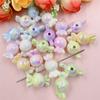 20 шт., цветные бусины с акриловым покрытием, 11,2*21,4 мм, свободные бусины в форме конфет для изготовления браслетов и сережек, аксессуары для ювелирных изделий своими руками, материалы из бисера, ювелирные изделия