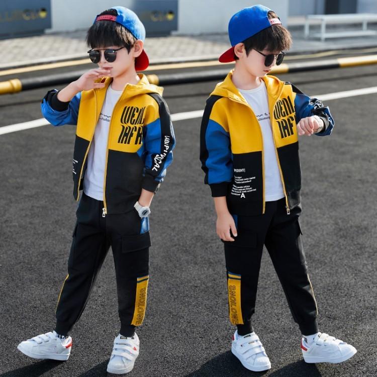 Child Tracksuit Hooded Clothes Boys Sport Suit for Teenager Kids Casual Sports Suit Children Fashion Hoodies and Pants