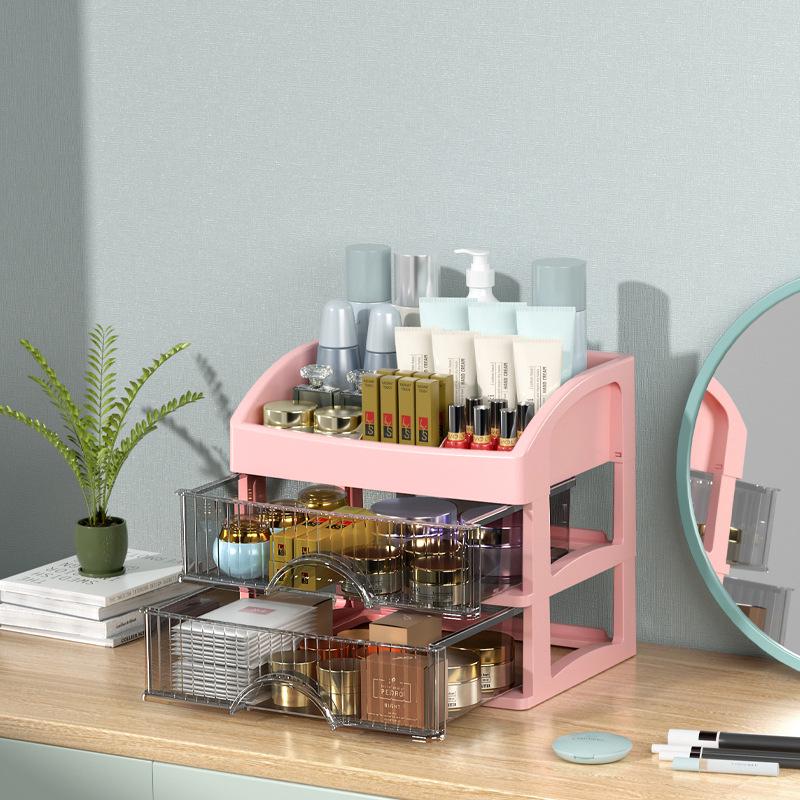Multi-Layer Desktop Organizer: Hair Accessories, Jewelry, Cosmetics, Stationery Storage Box