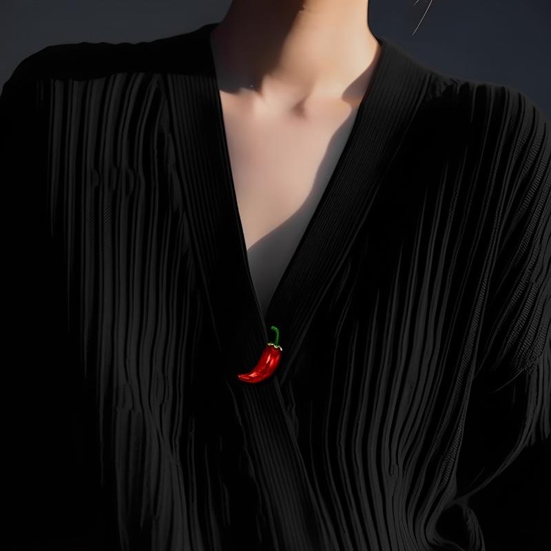 Маленькая брошь-перец, Маленькая корсажная брошь, Заколка-булавка с защитой от бликов, Универсальный кардиган с аксессуарами