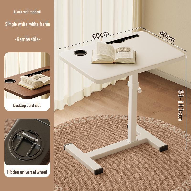 Foldable Mobile Desk: Bedside, Sofa, or Study Table for Living Room or Bedroom.