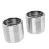 2PCS Trailer Wheel Bearing Protectors with Dust Covers Stainless Steel Universal for Boats Snowmobiles RVs ATVs