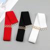 Solid Color Stretch Waistband Wide Decoration Belt Exquisite Waist Strap