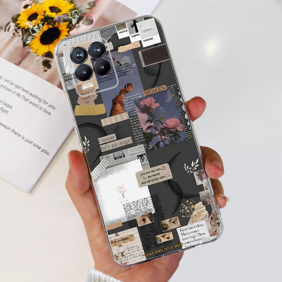 For Realme 8 Case Realme 8 Pro Realme8 5G 4G Fashion Cool Pattern Soft Silicone TPU Phone Back Cover