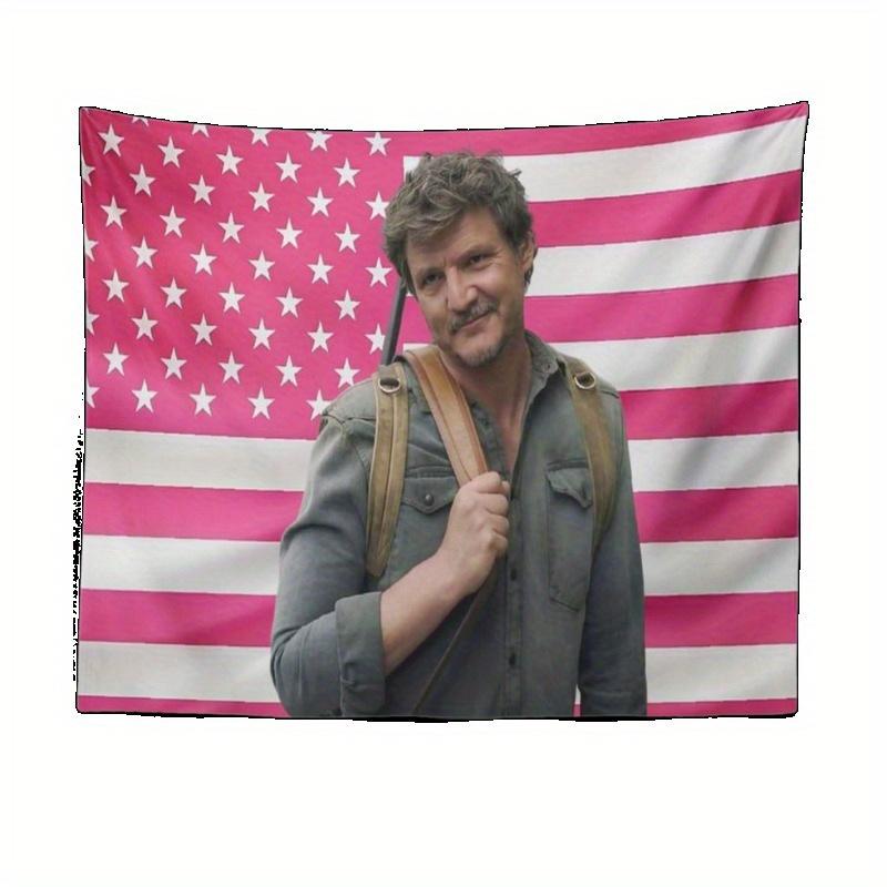 1pc Pedro Actor Pink American Pascal Flag Fun Spring House Garden Tapestry Sexy Music Poster Gift for Courtyard Room Banner