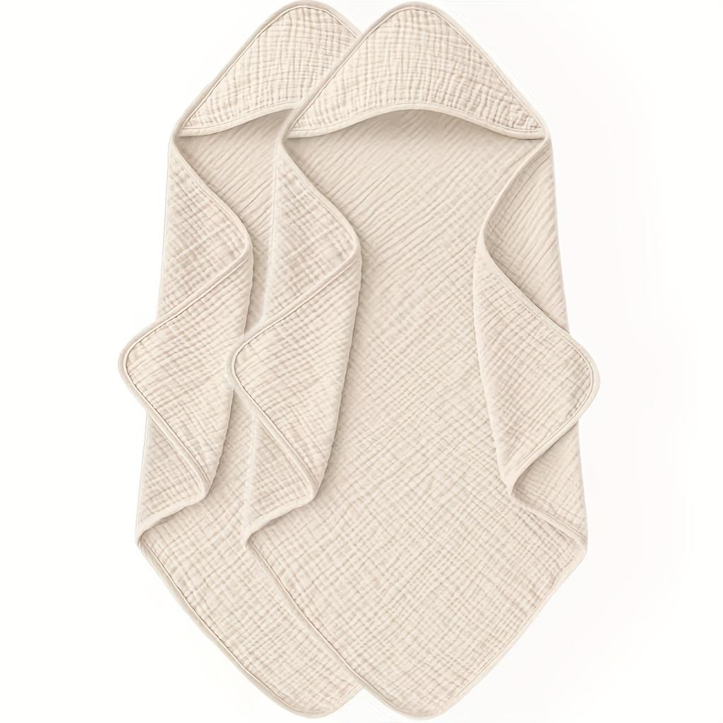 Unisex Cute Design Hooded Towel Set (2pcs) 76.2x76.2cmBaby Swaddling Clothes Ultra Soft Warm & Highly Absorbent Bath Towels