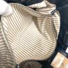 LOEWE Logo Anag Lamb Hand Bag Shoulder Bag Tote Bag Leather Black/White