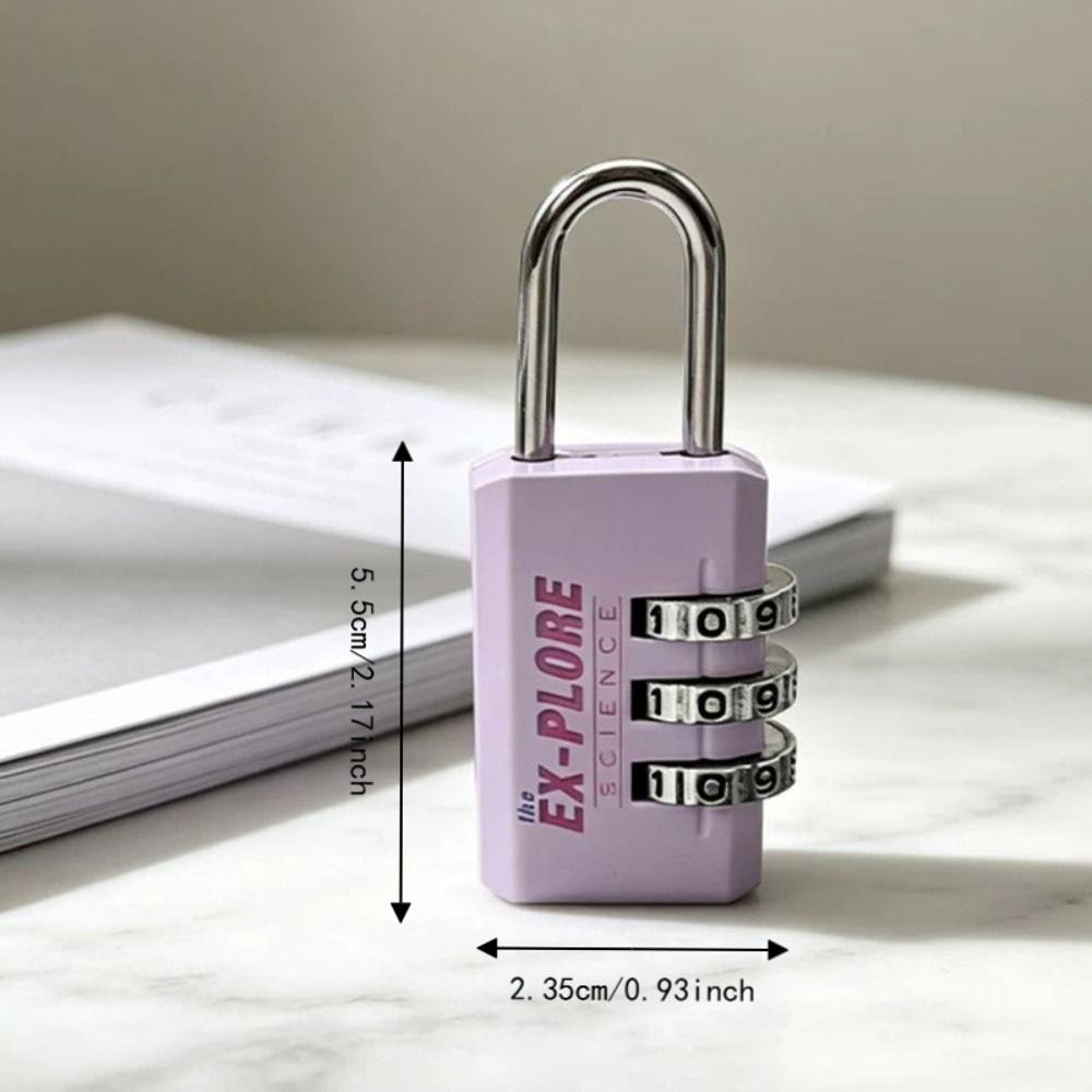 Electroplated Steel Shackle Code Lock Compact Lightweight Password Lock  Toolbox