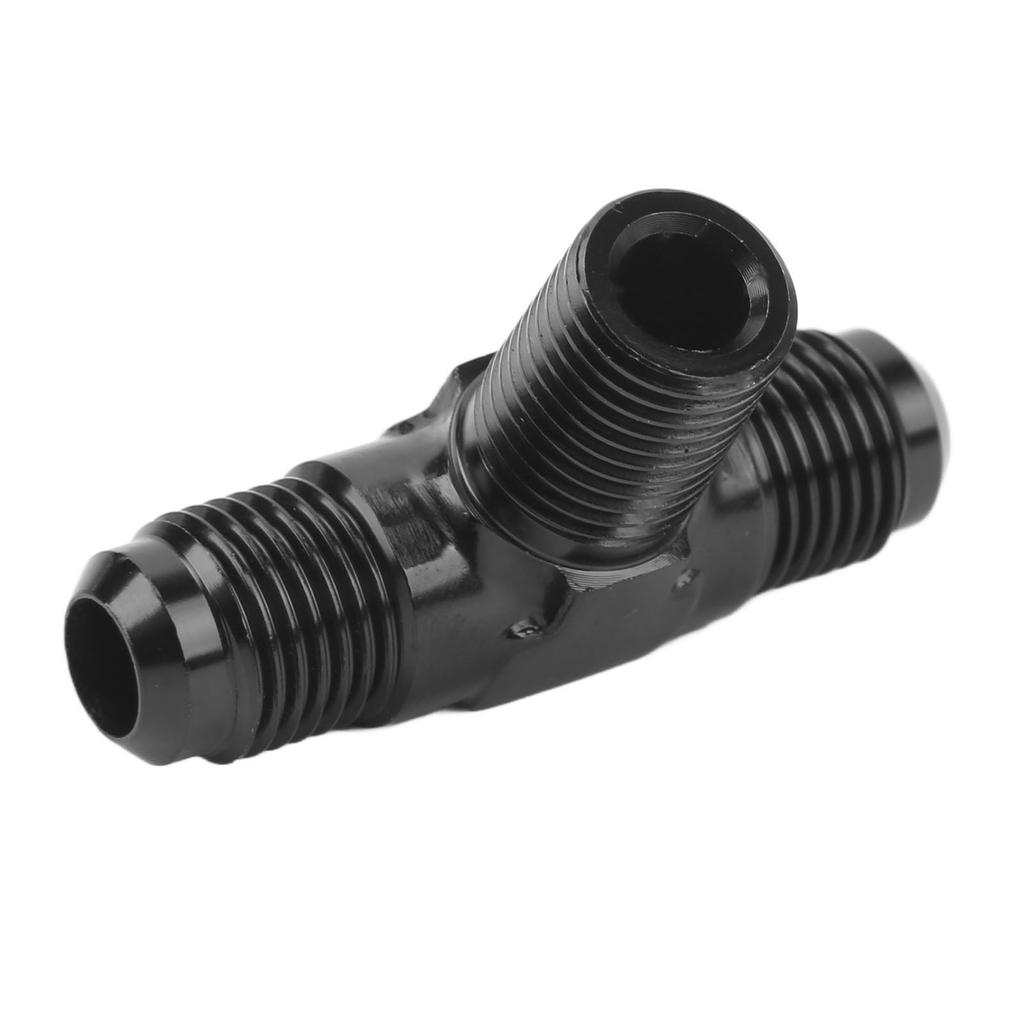 Тройник-адаптер, тройник, тройник, Т-образный соединительный фитинг, алюминиевый сплав, черное анодированное покрытие, 6AN на 14 NPT