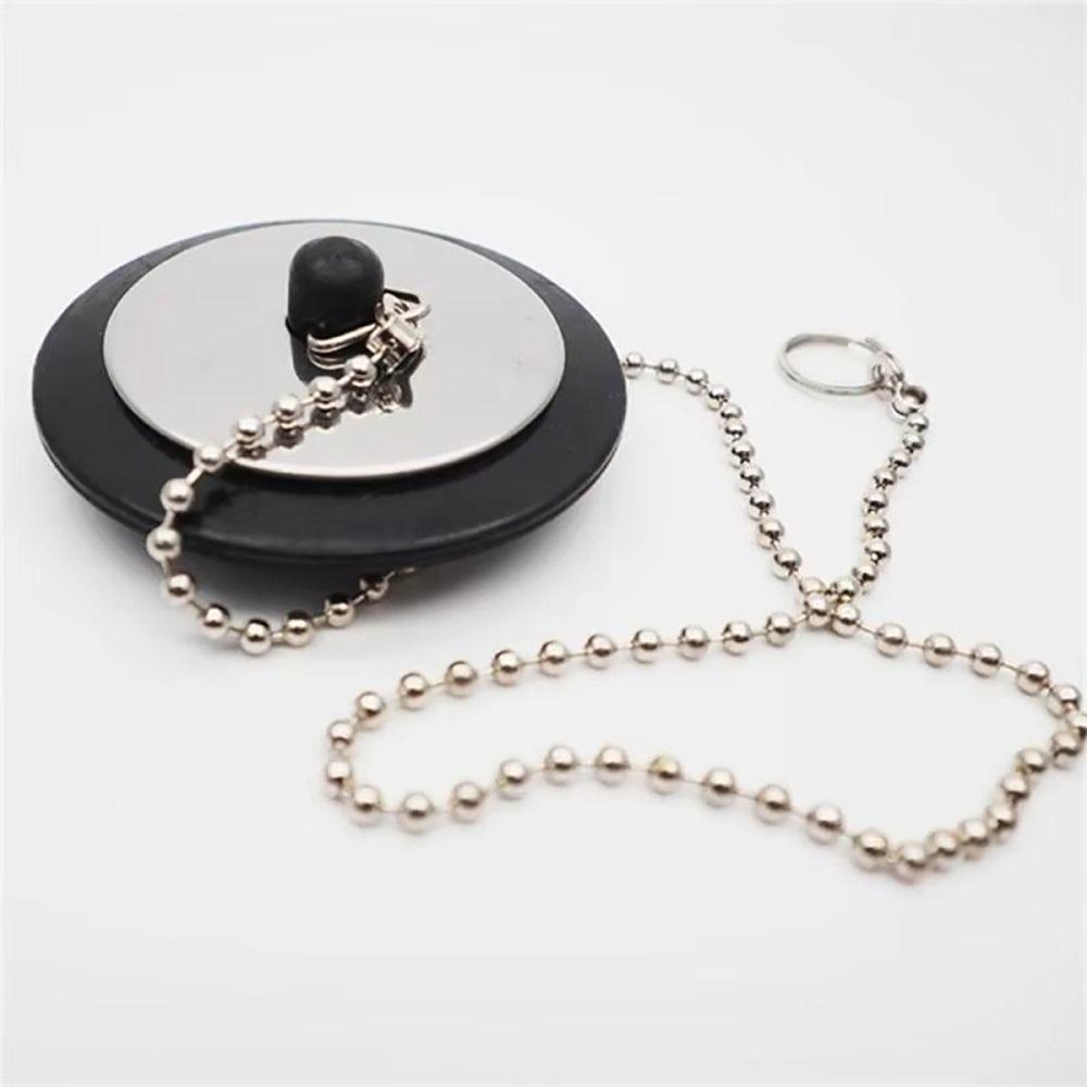 1Pcs Rubber Bath Tub Drain With Chain Bathtub Plug New Tub Stopper  Bathtub Accessories