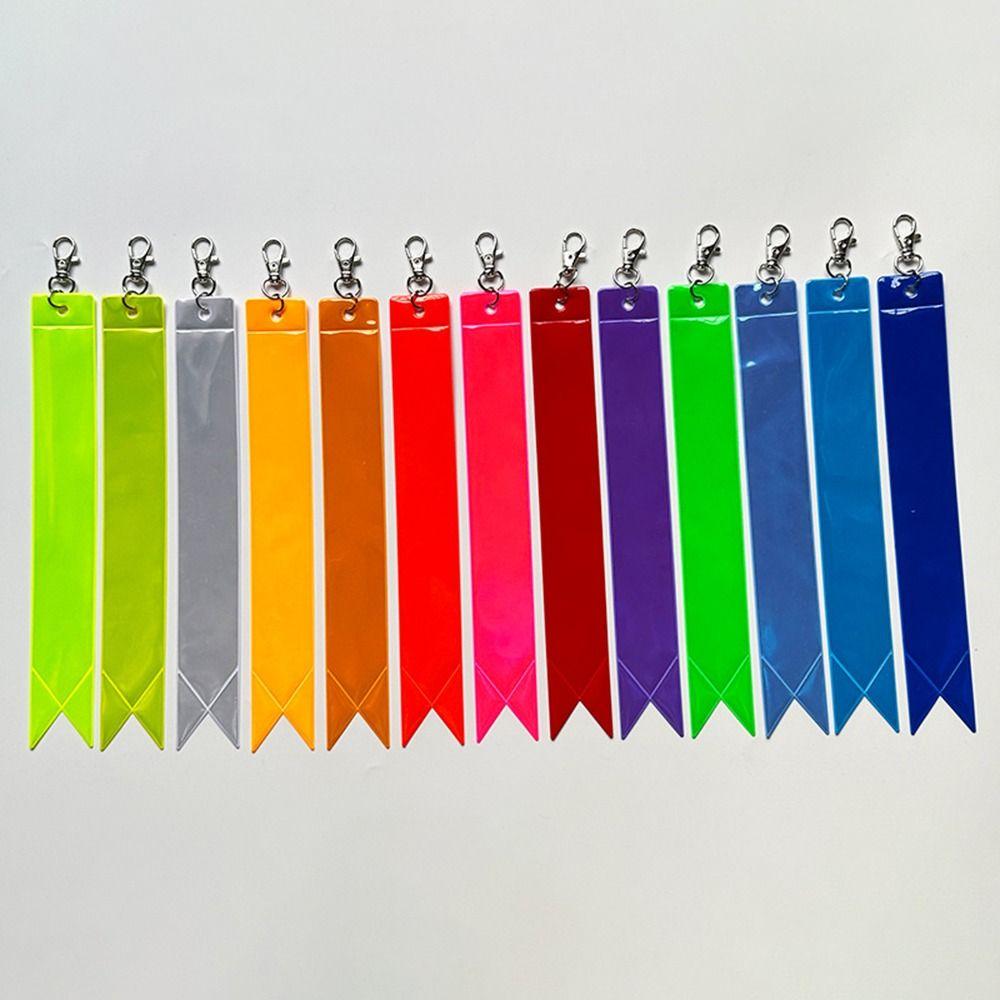 10 шт. Светоотражающие полосы высокой видимости Мягкий ПВХ Подвеска для рюкзака Для детей Взрослых Ночная безопасность