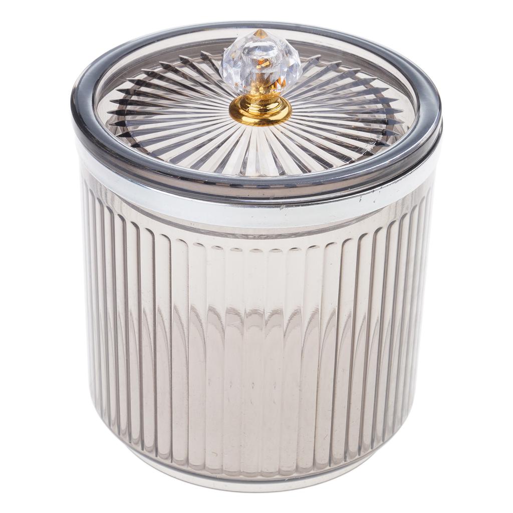 Прозрачный органайзер для зубочисток и макияжа для ватных палочек и мелкой косметики. Эффективные принадлежности для организации ванной комнаты