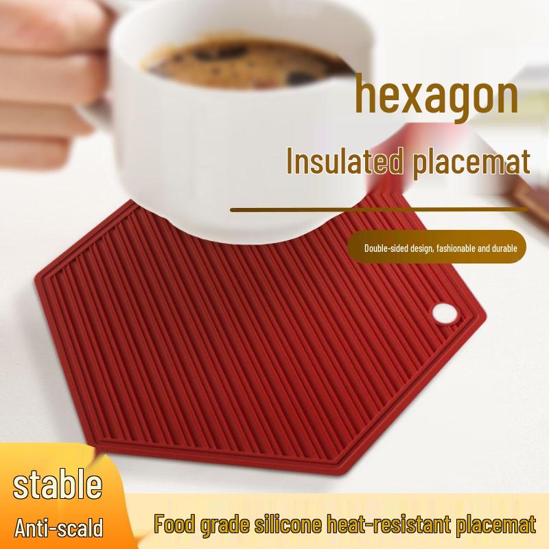 Силиконовые подставки-соты: Термостойкие, Нескользящие, Легко моющиеся, Четырехугольные Кухонные Настольные Коврики.
