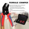 SN 48BS Ferrule Crimping Tool Kit Insulation Terminals Crimper Plier with 8 Replacement Jaws
