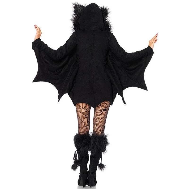 Women Vampire Bat Adult Jumpsuit Halloween Fancy Dress Outfit Masquerade Party Animals Cosplay Costume