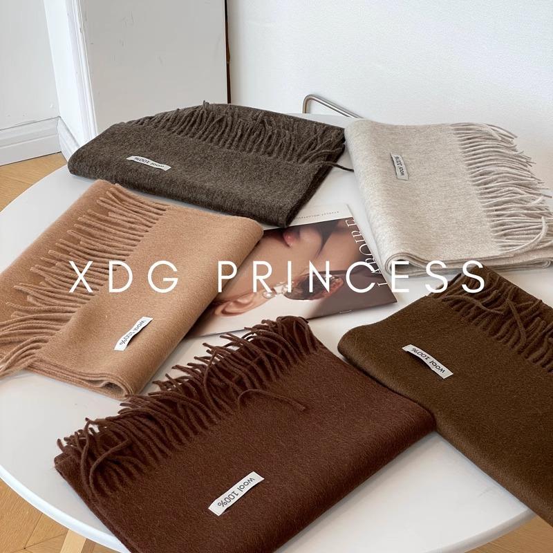 Maillard Style Accessories Autumn and Winter Solid Color Wool Scarf Versatile for Men and Women