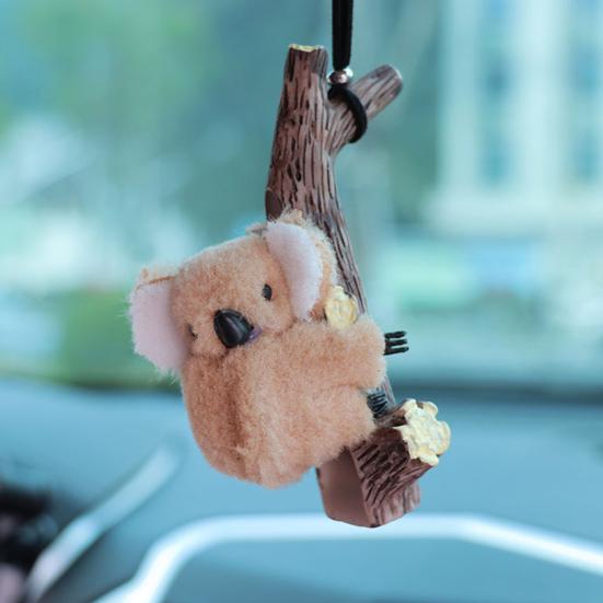 Подвесное украшение для автомобиля, коала, черепаха, панда, объятия, пень, подвеска, зеркало заднего вида, декор для воздуховода, милые аксессуары для салона автомобиля