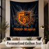 Custom Text Tapestry Hull City Print Wall Tapestry Indoor Living Room Wall Decor