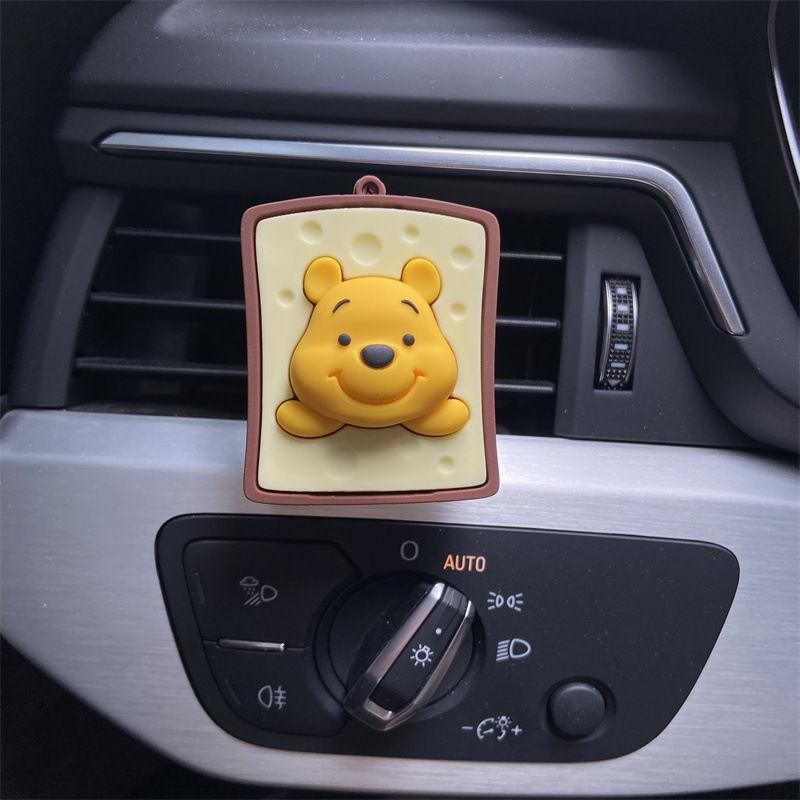 New Kawaii Winnie The Pooh Air Freshener Air Outlet Decoration Fashionable Car Air Conditioner Aromatherapy Car Decoration