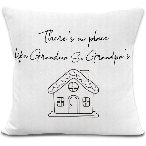 Papaw's Gifts Throw Pillow Covers, Birthday Gifts for Papaw Fathers Day,There's No Place Like Papaw's Decorative Pillowcases Cushion Cases for Living