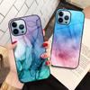 Роскошный чехол для телефона из закаленного стекла для Iphone 14 13 11 12 Pro Max Mini Xs Xr X 7 8 6s Plus Se 2022, чехол с мраморным рисунком, модные чехлы