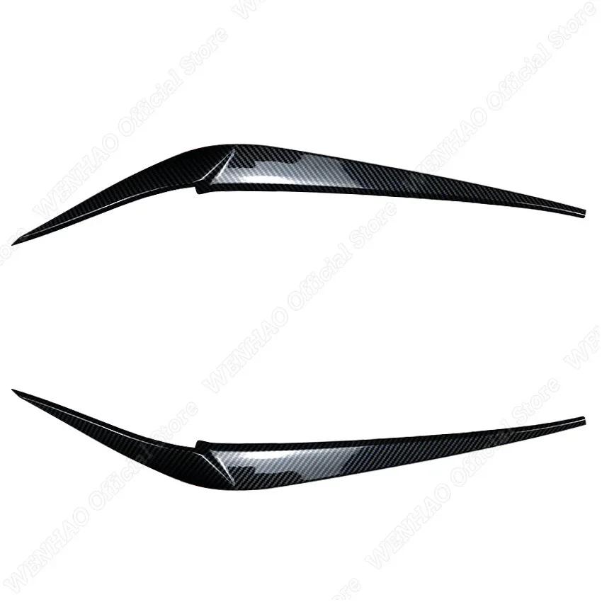 2pcs Gloss Black Headlight Eyebrows for BMW X4 X3 G01 G02 2018 2019 2020 2021 Car Headlight Eyelids Lids ABS Plastic Accessories