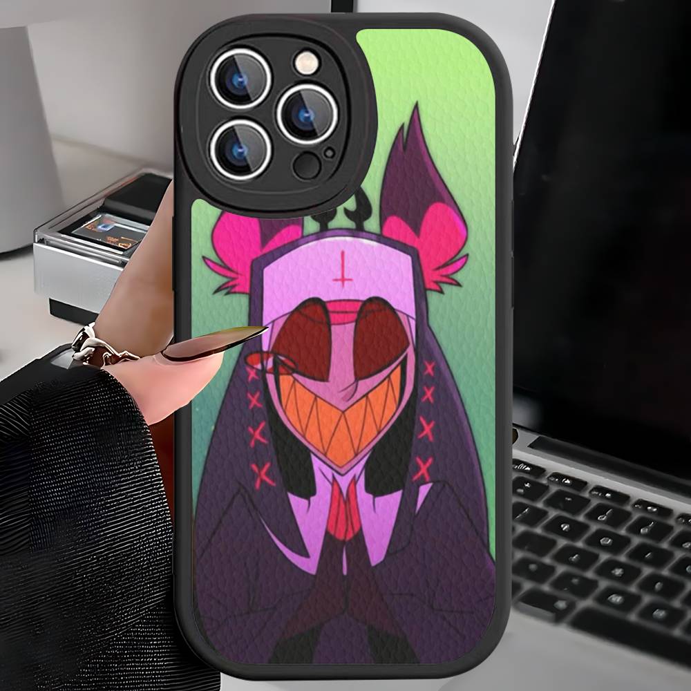Чехол для телефона Hazbin Hotel Alastor из аниме для iPhone 16 15 14 13 12 11 Pro Max Plus, противоударный кожаный чехол