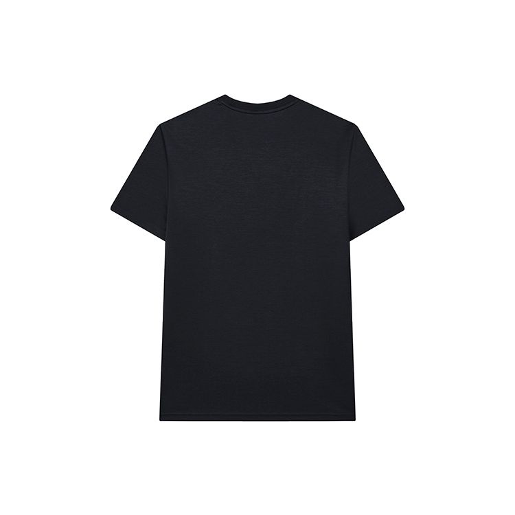 Fila Однотонная футболка с принтом логотипа-буквы, повседневная спортивная трикотажная футболка с коротким рукавом, мужские топы, легендарно-синий F11M227109FNV