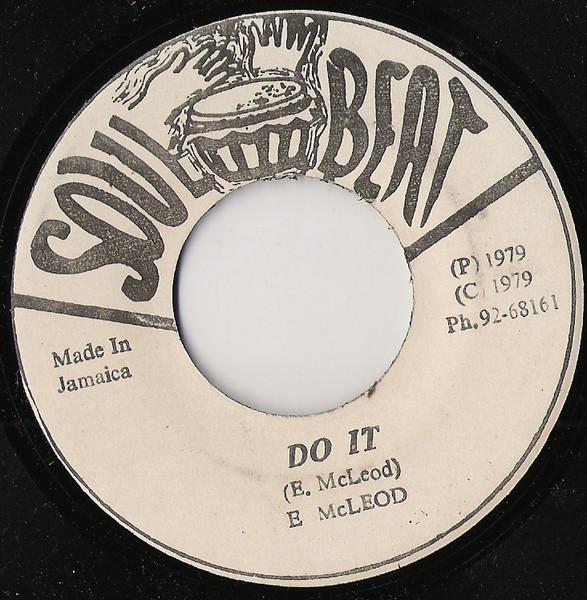 7-дюймовая пластинка ENOS MCLEOD Do It Do It Part II NONE Soul Beat 1979 Ямайка Регги Ска Даб Б/у