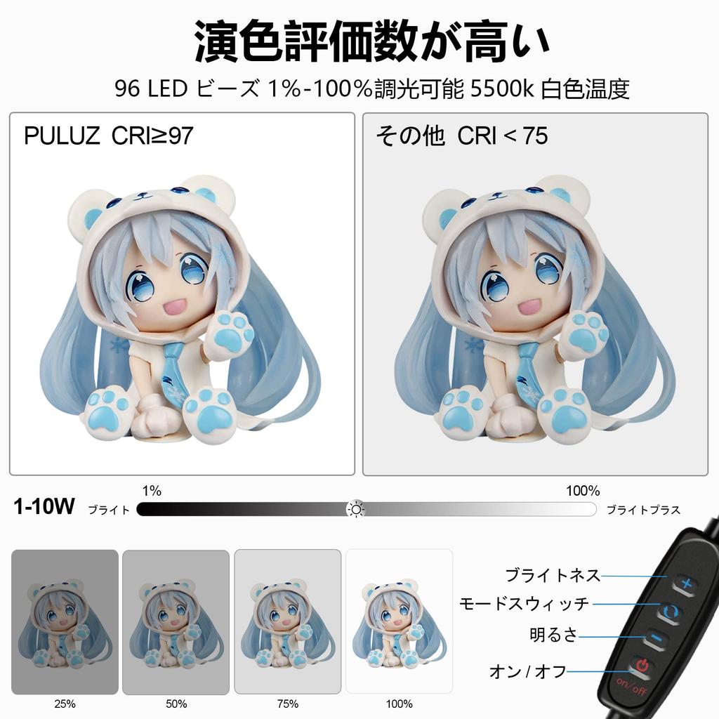 PULUZ Photography Простая студийная фотография Регулируемая фотография 96 ярких светодиодных лампочек 6 фоновых бумаг 12 фотографий Легко для