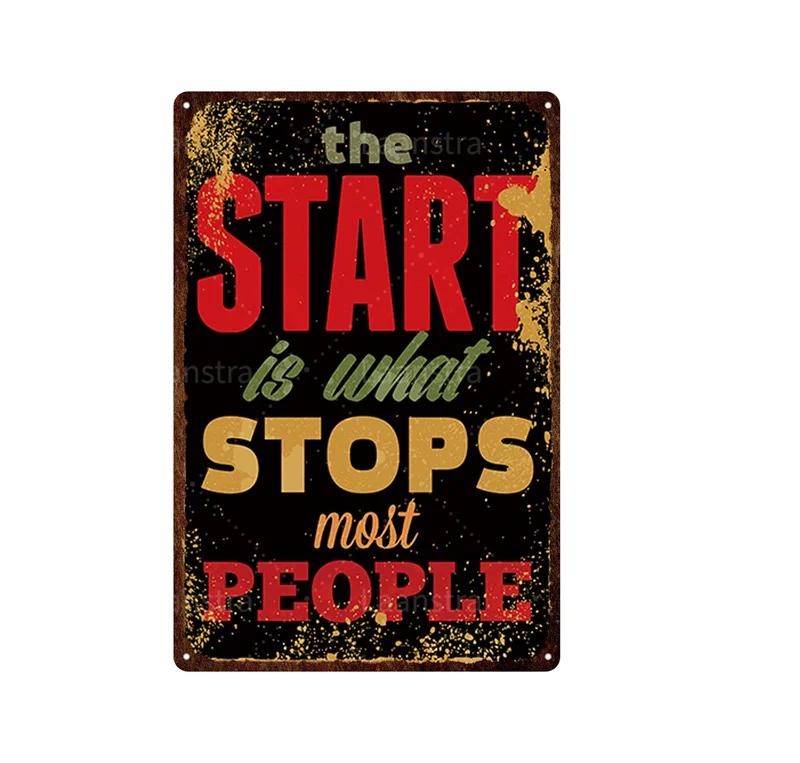 Clear Family Rules Vintage Tin Painting Inspirational Sentence Metal Signs Plaque Wall Decor Poster Home Decoration Accessories