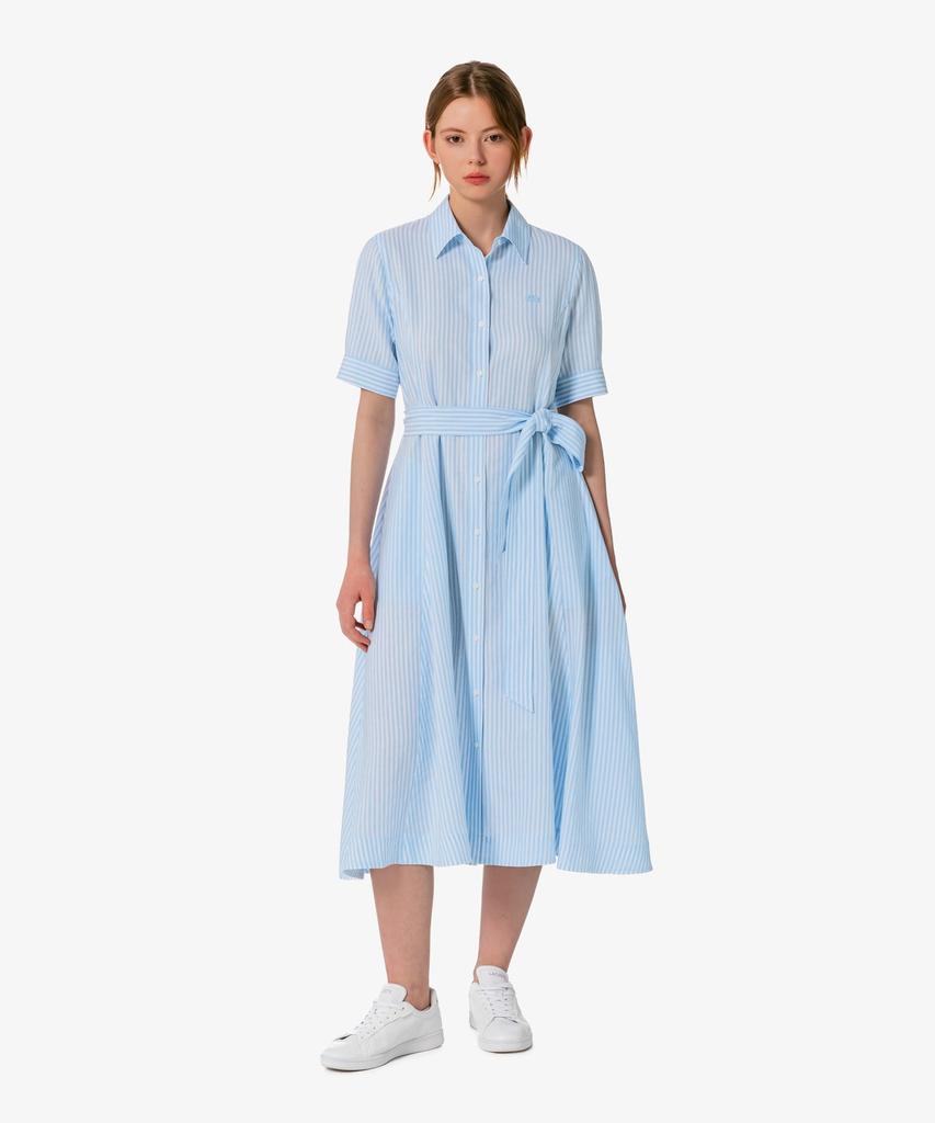 Lacoste Women'S Linen Shirt Dress Ef319E-56G Hbp