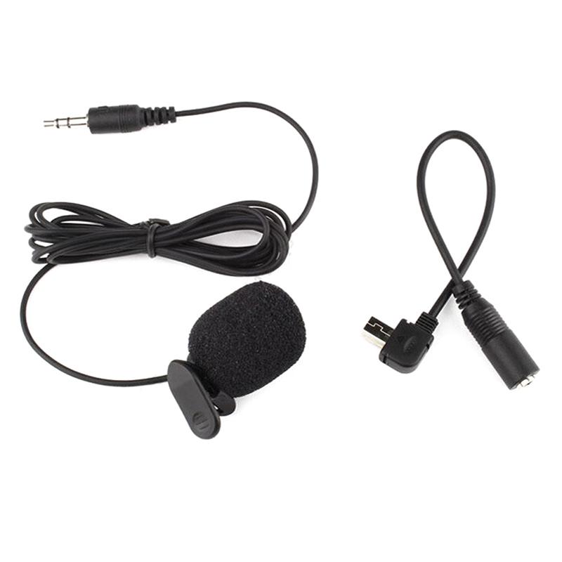 Active Clip Microphone With Mini Usb External Mic Audio Adaptor Cable For Gopro
