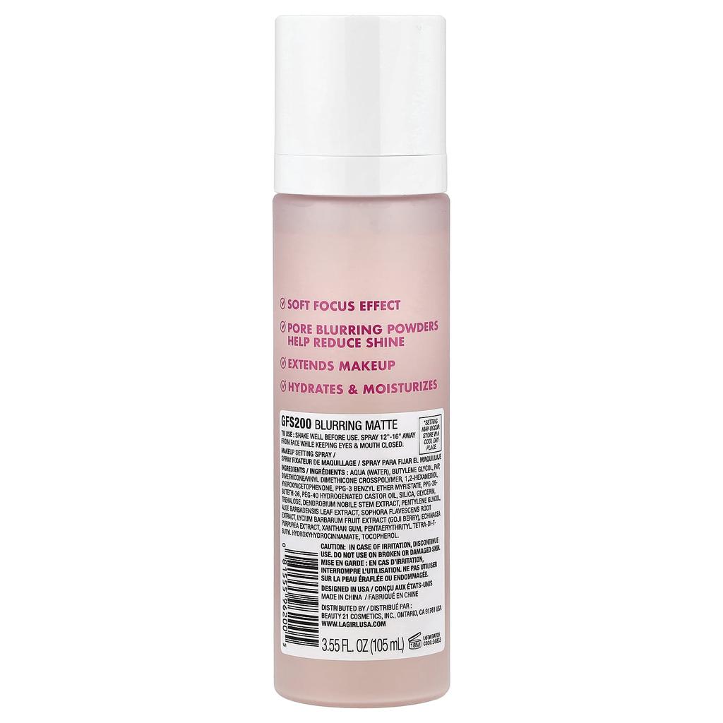 L.A. Girl Pro Perfect, Multi-Tasking Setting Spray, GFS200 Blurring Matte, 105 Ml (3.55 Fl Oz)