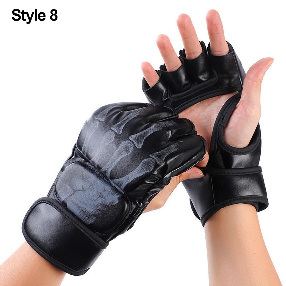 1Pair Professional Training Gloves Kickboxing Gloves for Adult Sanda Boxing UFC Training