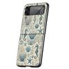 Blue Ocean Fish Hard PC Phone Case For Samsung Galaxy Z Flip 7 6 5 4 Black Cover For Galaxy Z Flip 3 Foldable Fundas Shell Capas