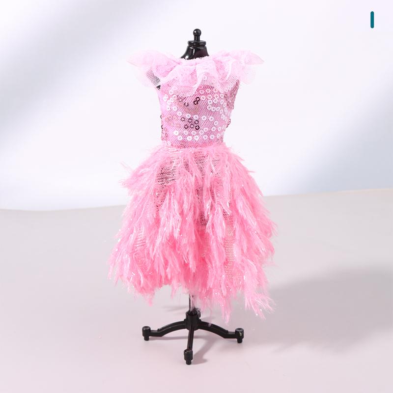 Кукольная одежда для кукол 30 см, вечернее платье, юбка со шлейфом, свадебное платье, платье принцессы, аксессуары для декора кукольного домика