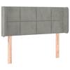 VidaXL LED Headboard Bedroom Furniture Single Bed Accessory Headboard Interior Light Grey 3123272