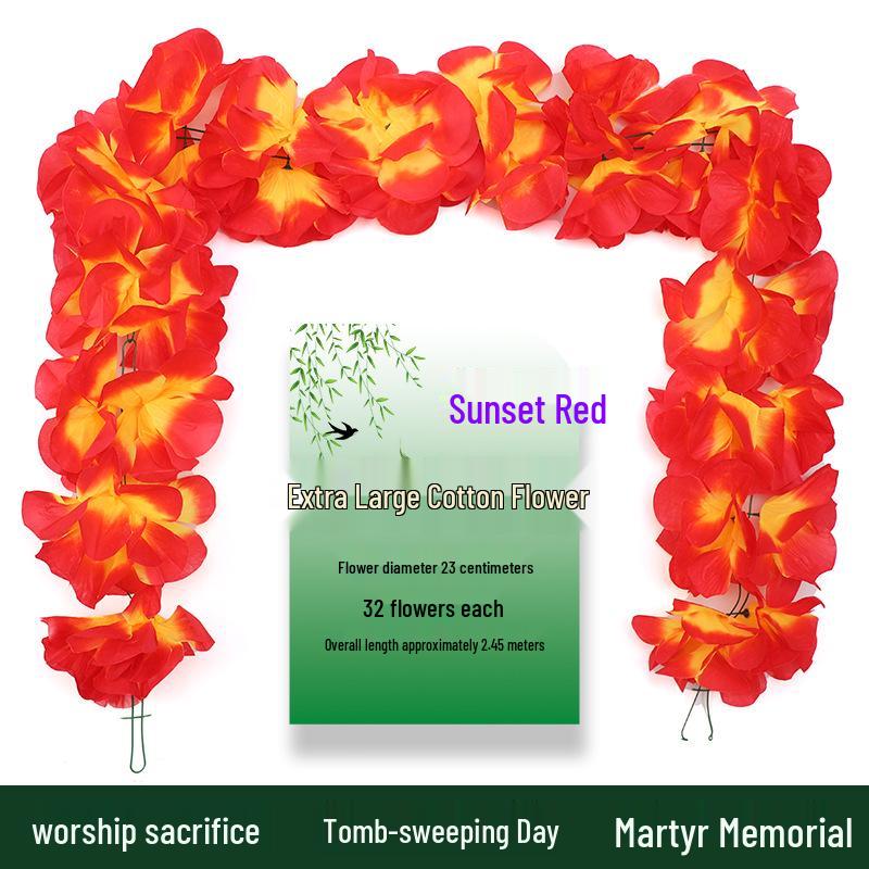 Искусственные хризантемы для кладбища и мемориального декора - Шелковое и пластиковое подвесное цветочное украшение