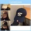 Fashionable Black Baseball Cap With S Letter Design For A Trendy Look