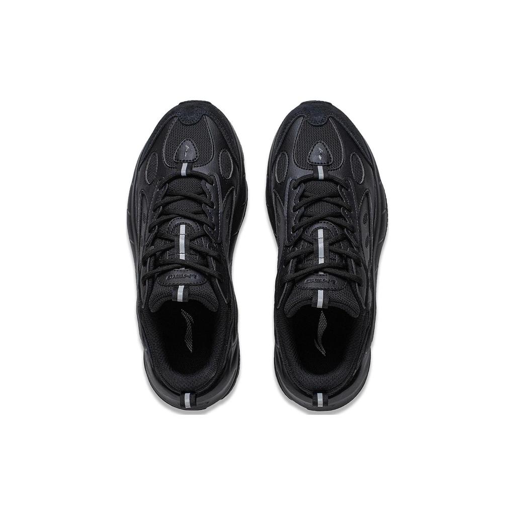 Li Ning Wing Style Амортизация Нескользящие Износостойкие Поддержка Низкие Повседневные Кроссовки Женские Черные AGCT462-4