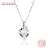 Линдон Стерлингового Серебра 925 Классическое Женское Ожерелье Кулон Циркон Модный Подарок