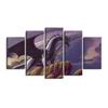 Dragon Feast Skyrim Game 5 шт. HD декоративные настенные художественные холсты плакаты картины для гостиной домашний декор картины украшения