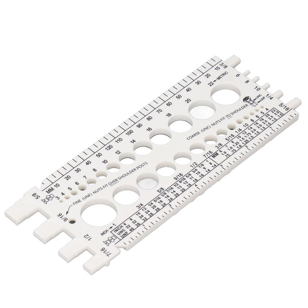 Прибор для проверки резьбы болтов и гаек от M3 до M22 метрических и от #4 до 34 дюймовых размеров. Идентификатор болтов и гаек.
