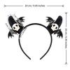 3pcs/set Halloween Devil Horns Headband with Bats - Funny Plastic Hair Accessories for Party Costume Unisex Headpiece