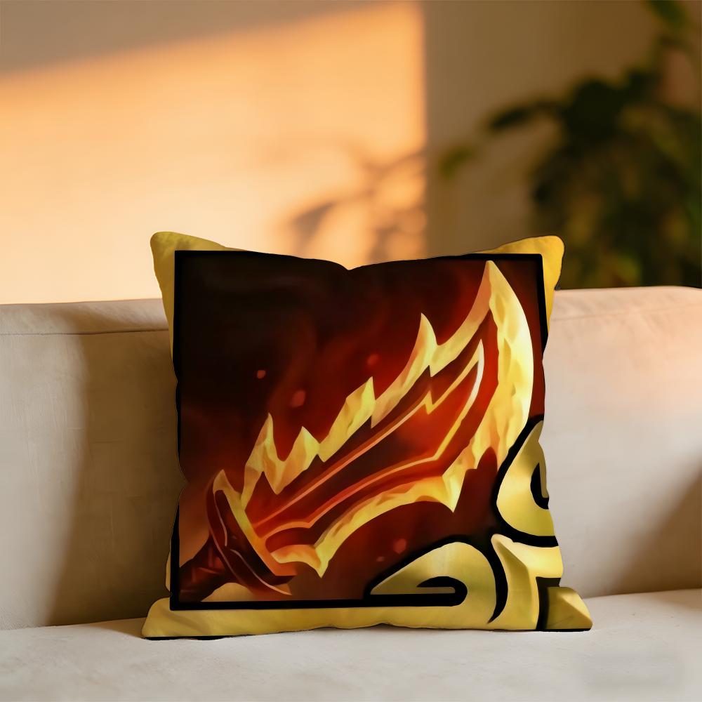 LOL Light Equipment Cushion Cover Cozy Velvet Throw PillowSoft Warm Cushion For Sofa  Bed