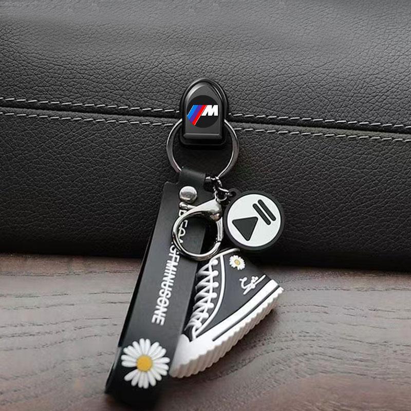 Крючки для автомобиля с логотипом M, черные, самоклеящиеся, невидимые, держатель для хранения в салоне для BMW M3 M4 M5 M6 F20 F30 G20 F31 F34 F10 G30 F11 X3 X4 I3 1 3 5 серии